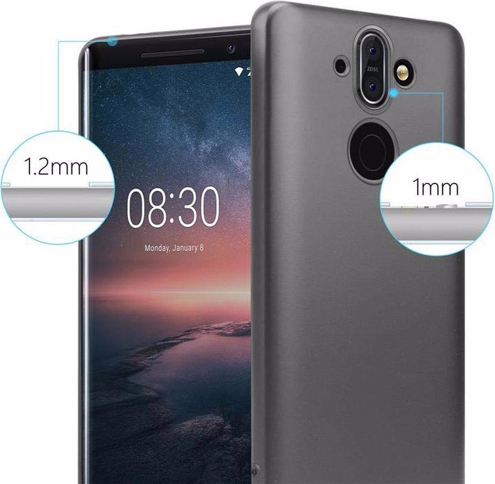 Image du produit Cadorabo Couverture métallique mate TPU (Nokia 8 Sirocco)