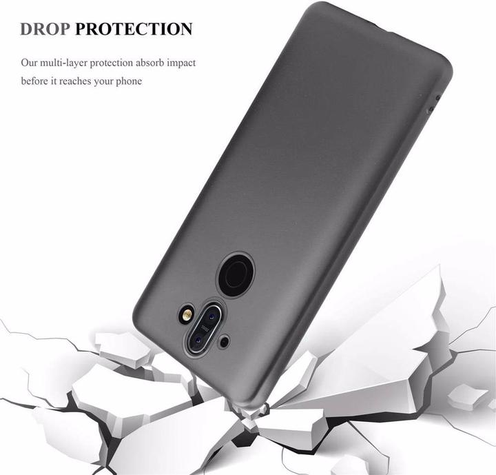 Image du produit Cadorabo Couverture métallique mate TPU (Nokia 8 Sirocco)