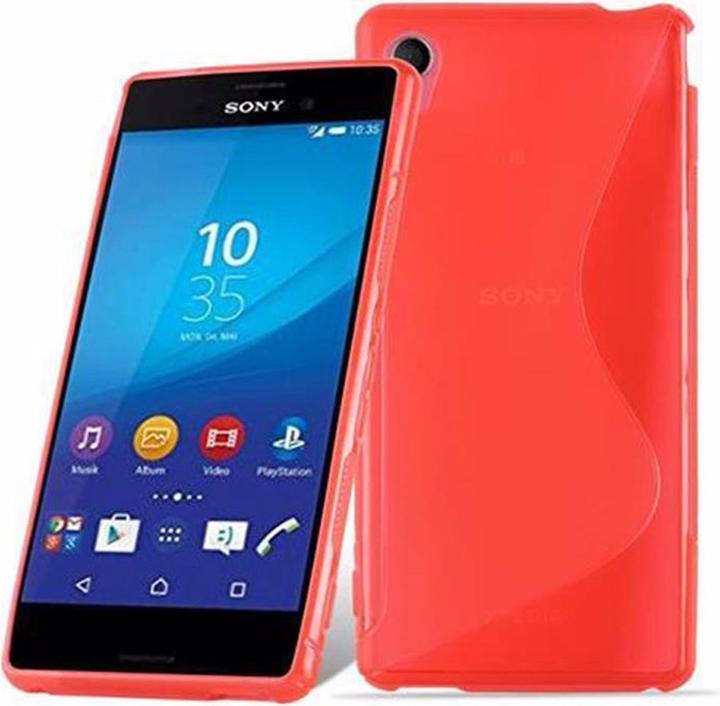 Actual product image Cadorabo TPU S-Line Cover (Sony Xperia M4 Aqua)