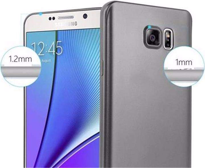 Actual product image Cadorabo TPU Matt Metallic Cover (Samsung Galaxy Note 5)