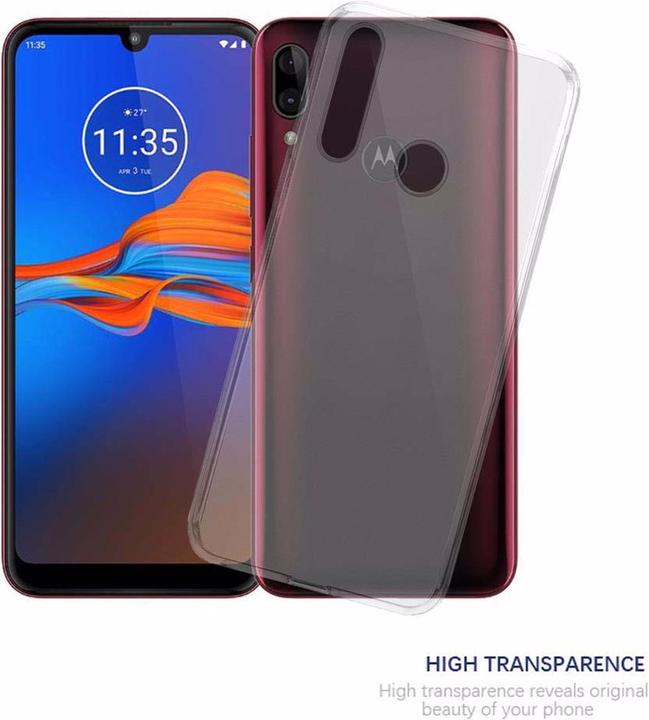 Actual product image Cadorabo TPU Ultra Slim AIR Cover (Motorola Moto E6 Plus)