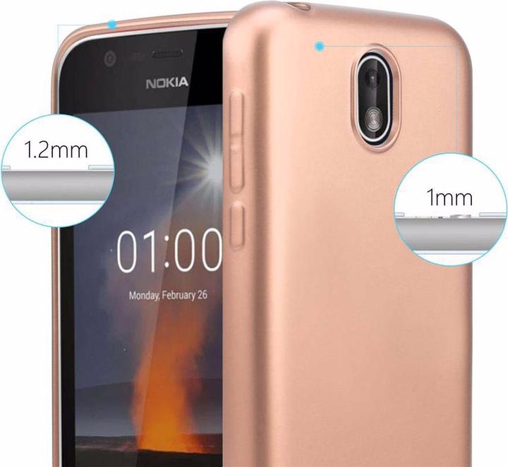 Image du produit Cadorabo Couverture métallique mate TPU (Nokia 1)