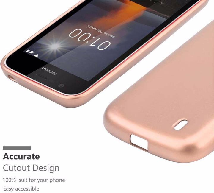 Image du produit Cadorabo Couverture métallique mate TPU (Nokia 1)