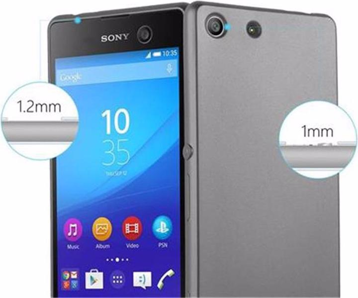 Actual product image Cadorabo TPU Matt Metallic Cover (Sony Xperia M5)