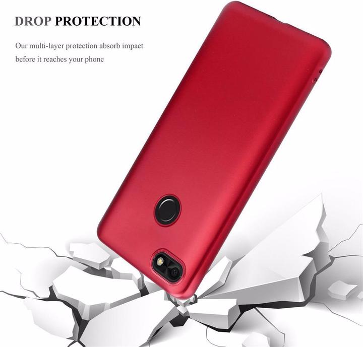 Image du produit Cadorabo Couverture métallique mate TPU (Huawei Y6 Pro (2017))