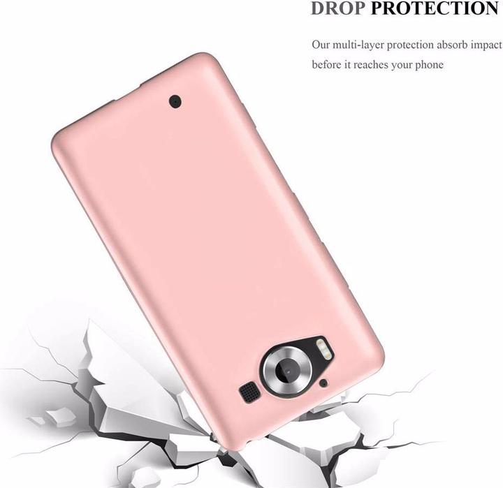 Actual product image Cadorabo TPU Matt Metallic Cover (Nokia Lumia 950 XL)