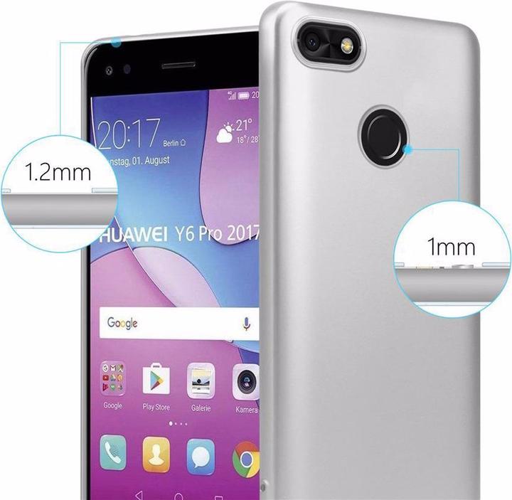 Actual product image Cadorabo TPU Matt Metallic Cover (Huawei Y6 Pro (2017))