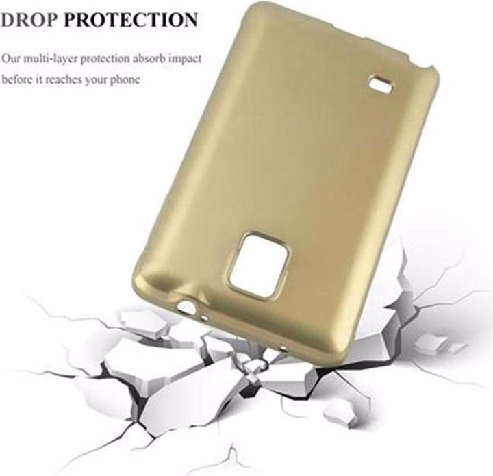Actual product image Cadorabo TPU Matt Metallic Cover (Samsung Galaxy Note 4)