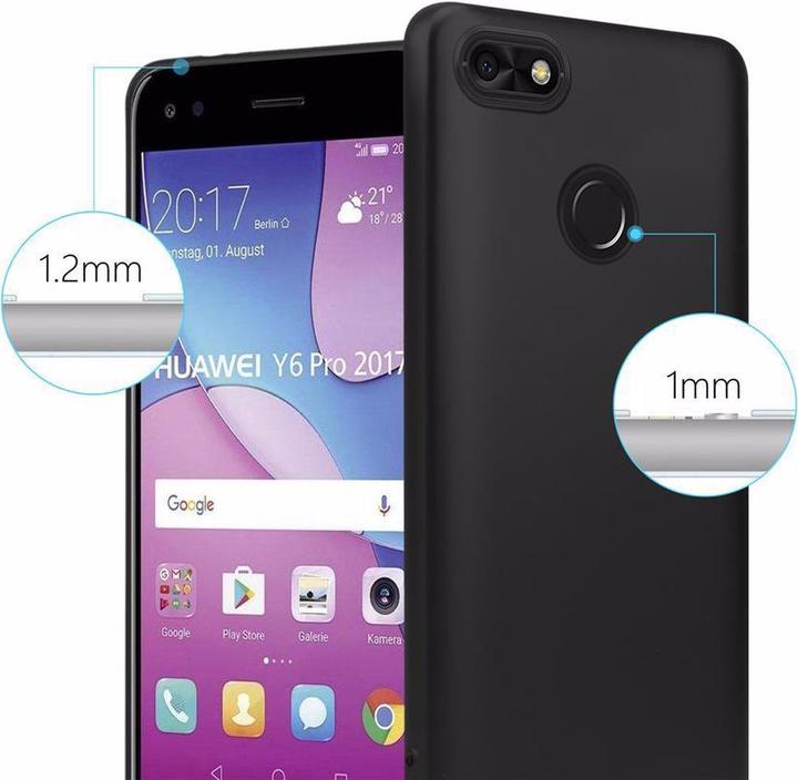 Image du produit Cadorabo Couverture métallique mate TPU (Huawei Y6 Pro (2017))