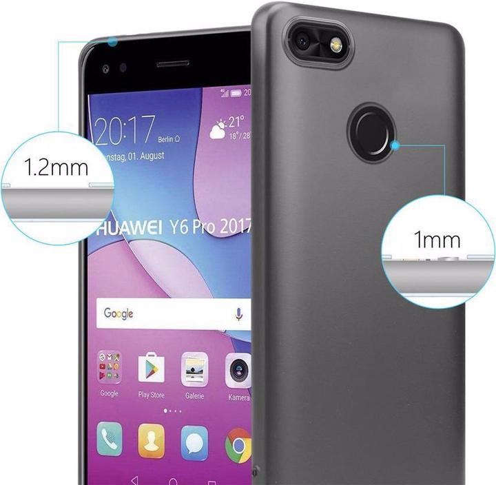 Actual product image Cadorabo TPU Matt Metallic Cover (Huawei Y6 Pro (2017))