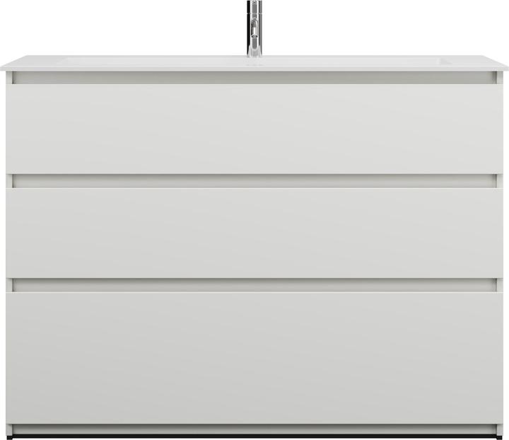Immagine prodotto burgbad Lavabo in getto minerale Lin20 colore bianco lucido incluso mobiletto profondità 495 mm 3 c