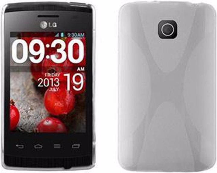 Actual product image Cadorabo TPU X-Line Cover (LG Optimus L1 II)