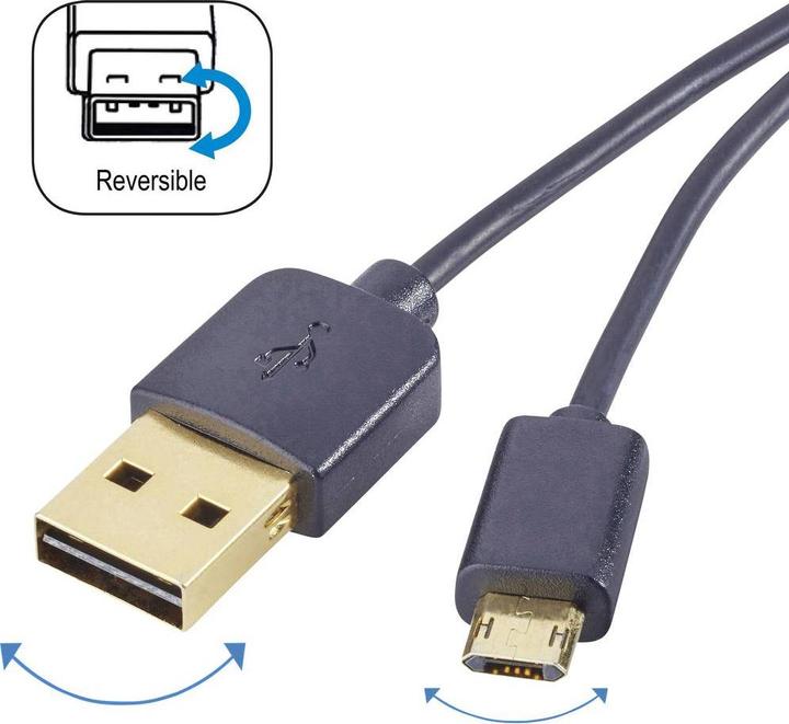 Produktbild Renkforce Duplex USB-Kabel (1 m, USB 2.0)