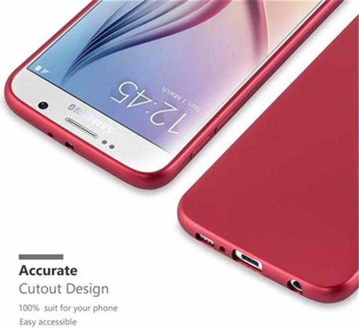 Actual product image Cadorabo TPU Matt Metallic Cover (Samsung Galaxy S6)