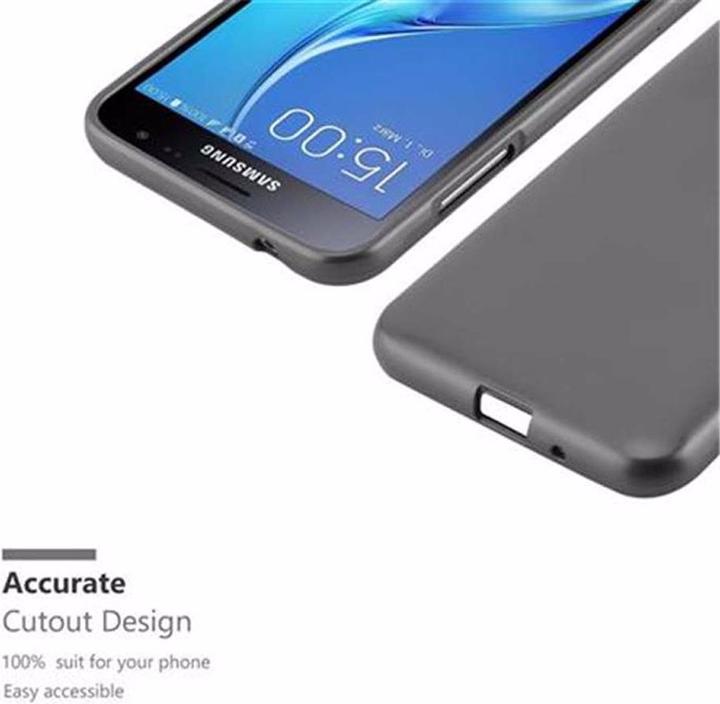 Actual product image Cadorabo TPU Matt Metallic Cover (Samsung Galaxy J3 (2016))