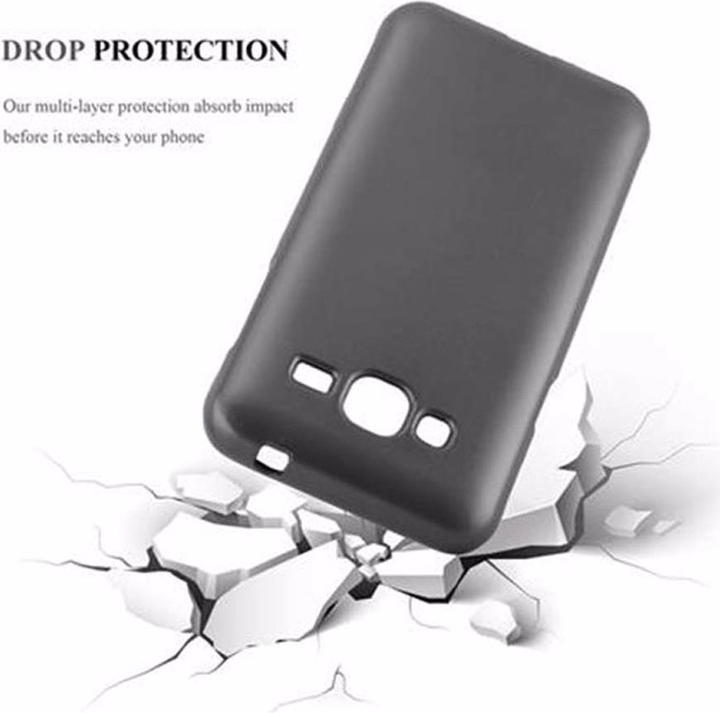 Actual product image Cadorabo TPU Matt Metallic Cover (Samsung Galaxy J3 (2016))