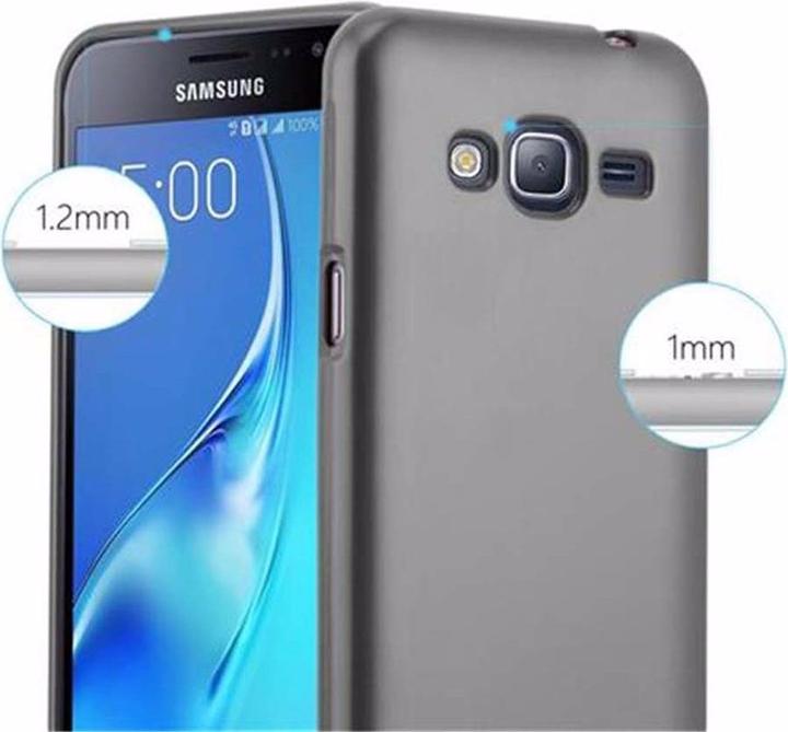 Actual product image Cadorabo TPU Matt Metallic Cover (Samsung Galaxy J3 (2016))
