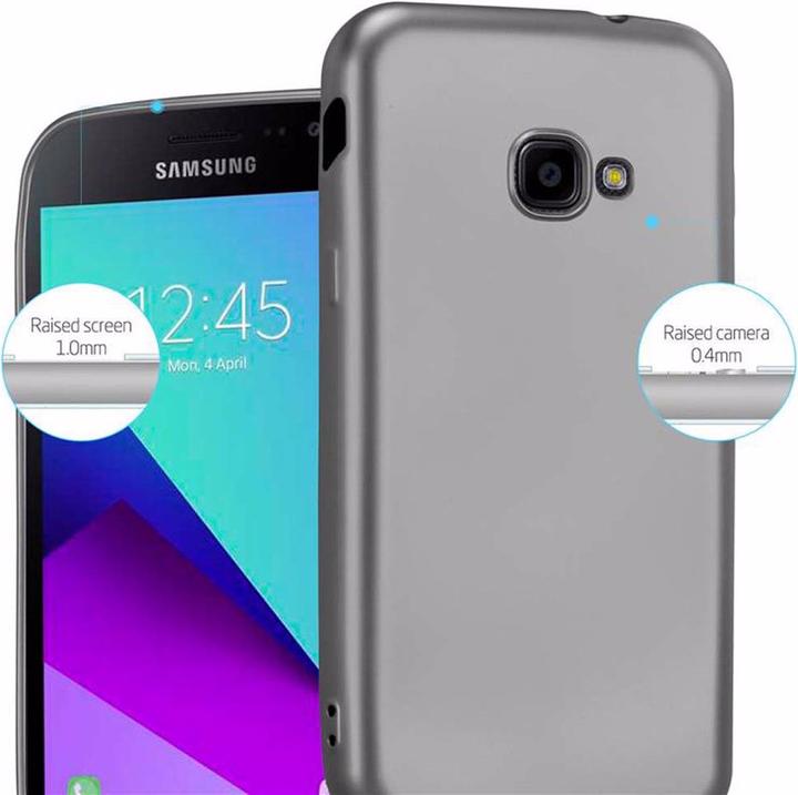 Actual product image Cadorabo TPU Matt Metallic Cover (Samsung Galaxy Xcover 4, Samsung Galaxy Xcover 4s)