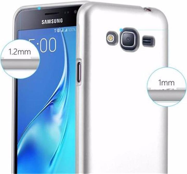 Image du produit Cadorabo Couverture métallique mate TPU (Samsung Galaxy J3 (2016))
