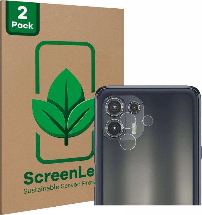Produktbild ScreenLeaf Schutzfolie nachhaltiger Displayschutz Displayschutzfolie Folie Klar Transparent (2 Stück, Motorola Edge 20 Lite)