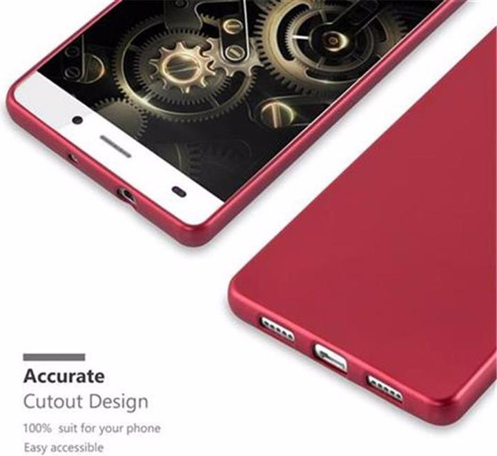 Image du produit Cadorabo Couverture métallique mate TPU (Huawei P8 Lite)