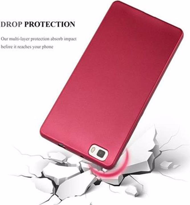 Image du produit Cadorabo Couverture métallique mate TPU (Huawei P8 Lite)