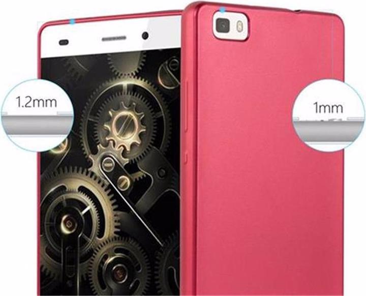 Image du produit Cadorabo Couverture métallique mate TPU (Huawei P8 Lite)