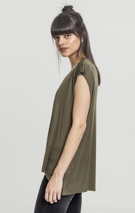 Produktbild Urban Classics Ladies Shoulder Zip HiLo Tee (XS)