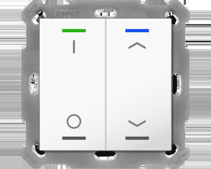 Actual product image MDT BE-TAL5502.D1 Push-button Light 55 2gang