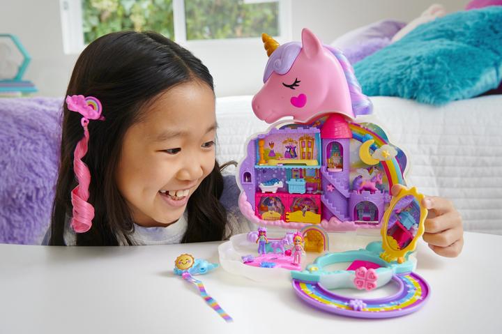 Actual product image Polly Pocket Unicorn Hair Game Box