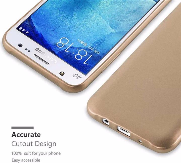 Actual product image Cadorabo TPU Matt Metallic Cover (Samsung Galaxy J5 (2015))