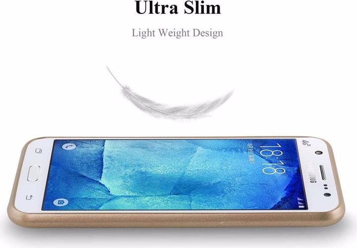 Actual product image Cadorabo TPU Matt Metallic Cover (Samsung Galaxy J5 (2015))