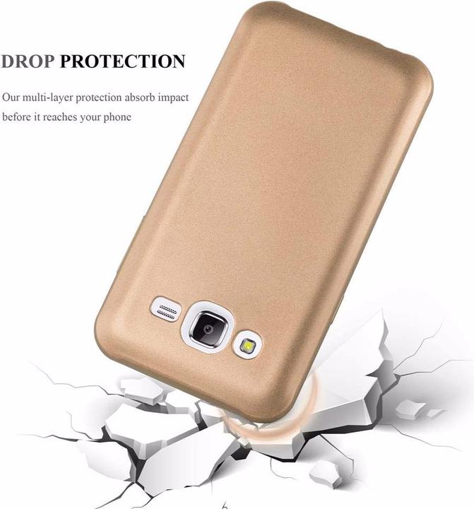 Actual product image Cadorabo TPU Matt Metallic Cover (Samsung Galaxy J5 (2015))