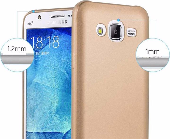 Actual product image Cadorabo TPU Matt Metallic Cover (Samsung Galaxy J5 (2015))