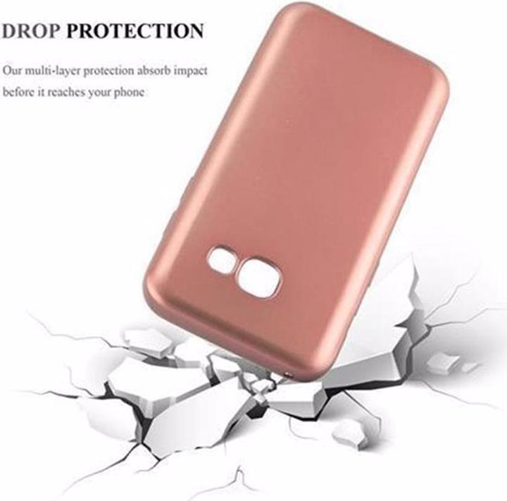 Actual product image Cadorabo TPU Matt Metallic Cover (Samsung Galaxy A3 (2017))