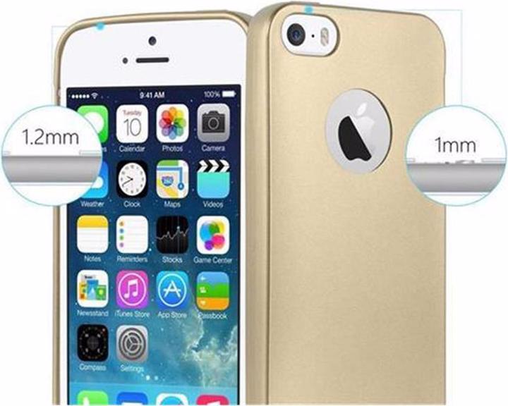 Produktbild Cadorabo TPU Matt Metallic Cover (Apple iPhone 5)