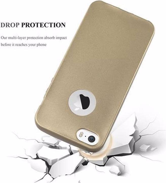 Produktbild Cadorabo TPU Matt Metallic Cover (Apple iPhone 5)