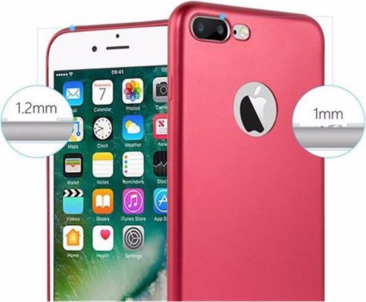Actual product image Cadorabo TPU Matt Metallic Cover (Apple iPhone 7 Plus, Apple iPhone 7s Plus, Apple iPhone 8 Plus)