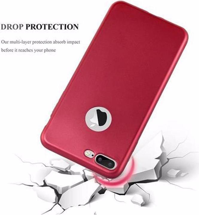 Actual product image Cadorabo TPU Matt Metallic Cover (Apple iPhone 7 Plus, Apple iPhone 7s Plus, Apple iPhone 8 Plus)