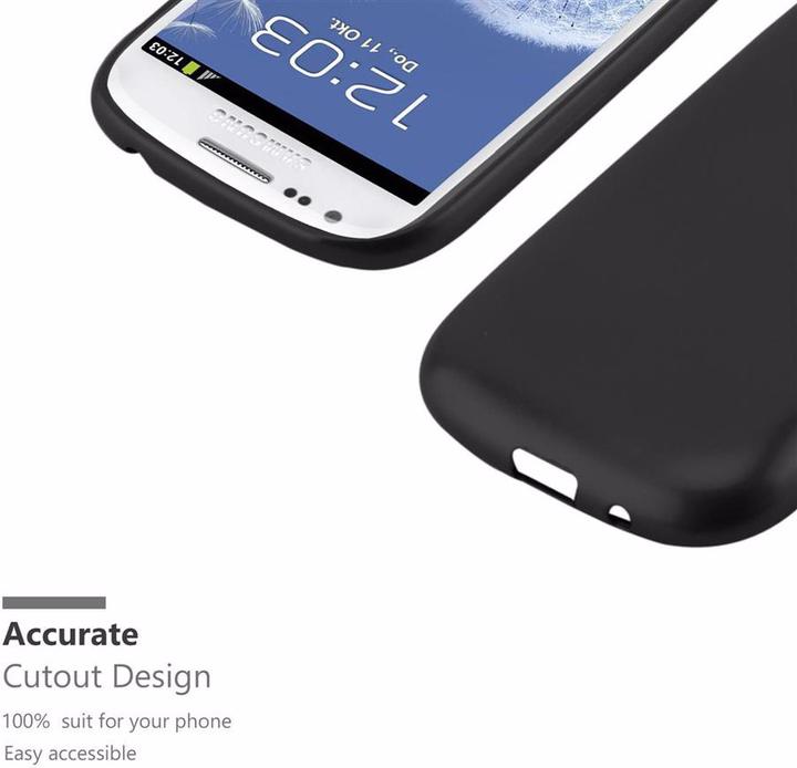 Actual product image Cadorabo TPU Matt Metallic Cover (Samsung Galaxy S3, Samsung Galaxy S3 Neo)
