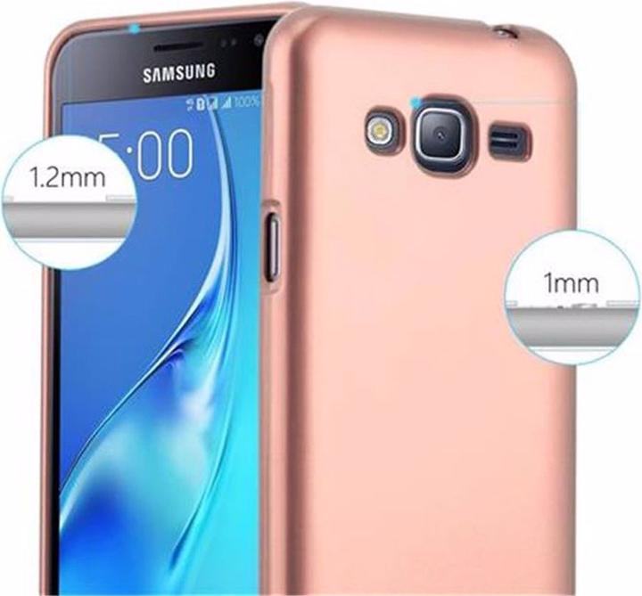 Produktbild Cadorabo TPU Matt Metallic Cover (Samsung Galaxy J3 (2016))