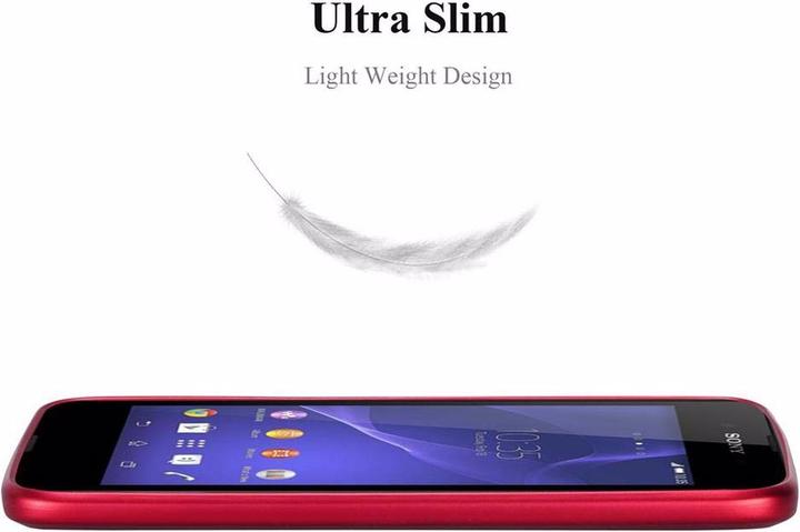 Actual product image Cadorabo TPU Matt Metallic Cover (Sony Xperia E3)