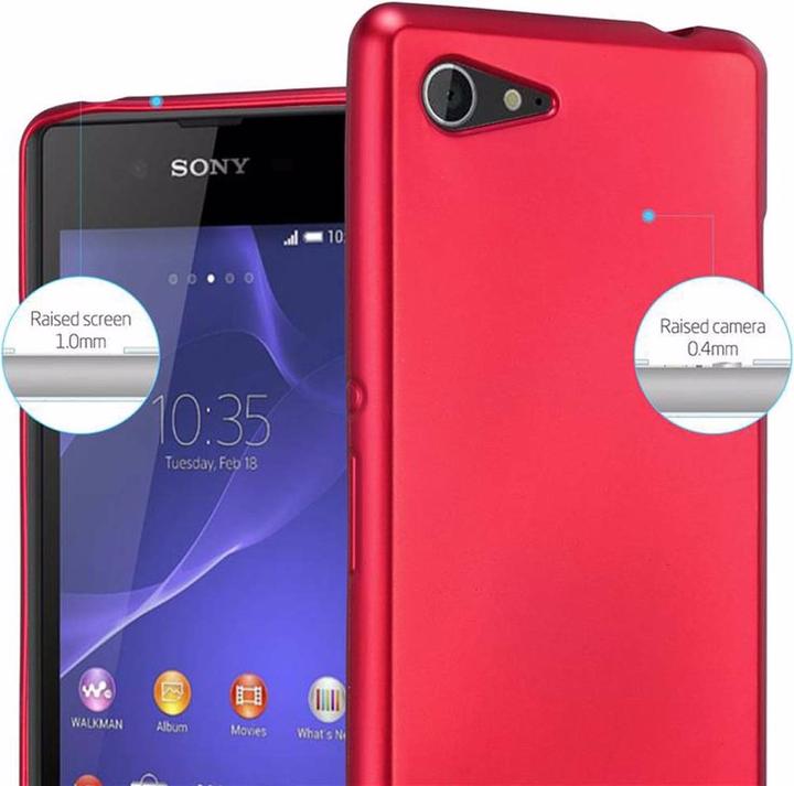 Actual product image Cadorabo TPU Matt Metallic Cover (Sony Xperia E3)