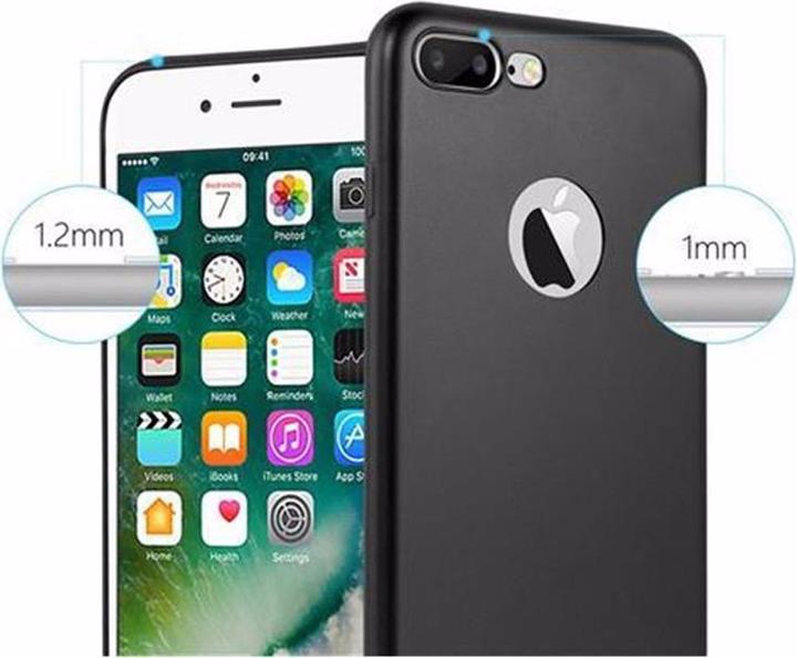 Actual product image Cadorabo TPU Matt Metallic Cover (Apple iPhone 8 Plus, Apple iPhone 7s Plus, Apple iPhone 7 Plus)