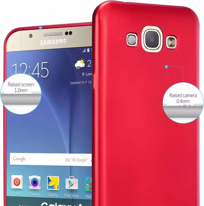 Productafbeelding Cadorabo TPU Matte Metallic hoes (Samsung Galaxy A8 (2018))
