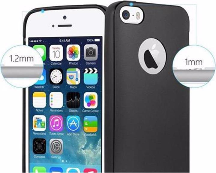 Actual product image Cadorabo TPU Matt Metallic Cover (Apple iPhone 5)
