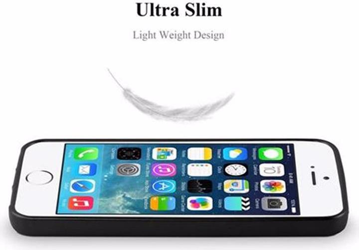 Actual product image Cadorabo TPU Matt Metallic Cover (Apple iPhone 5)