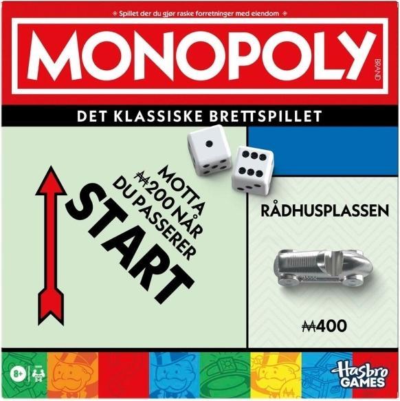 Produktbild Hasbro Monopoly Classic Refresh 90 Year (NO)
