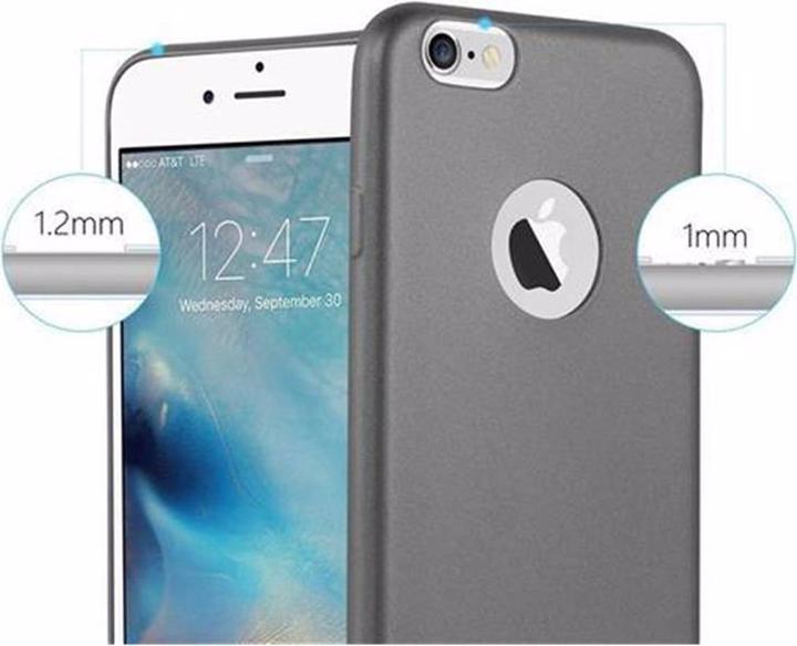 Image du produit Cadorabo Couverture métallique mate TPU (Apple iPhone 6 Plus)