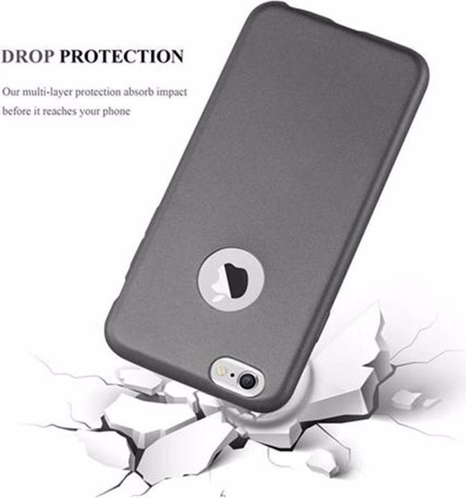 Image du produit Cadorabo Couverture métallique mate TPU (Apple iPhone 6 Plus)